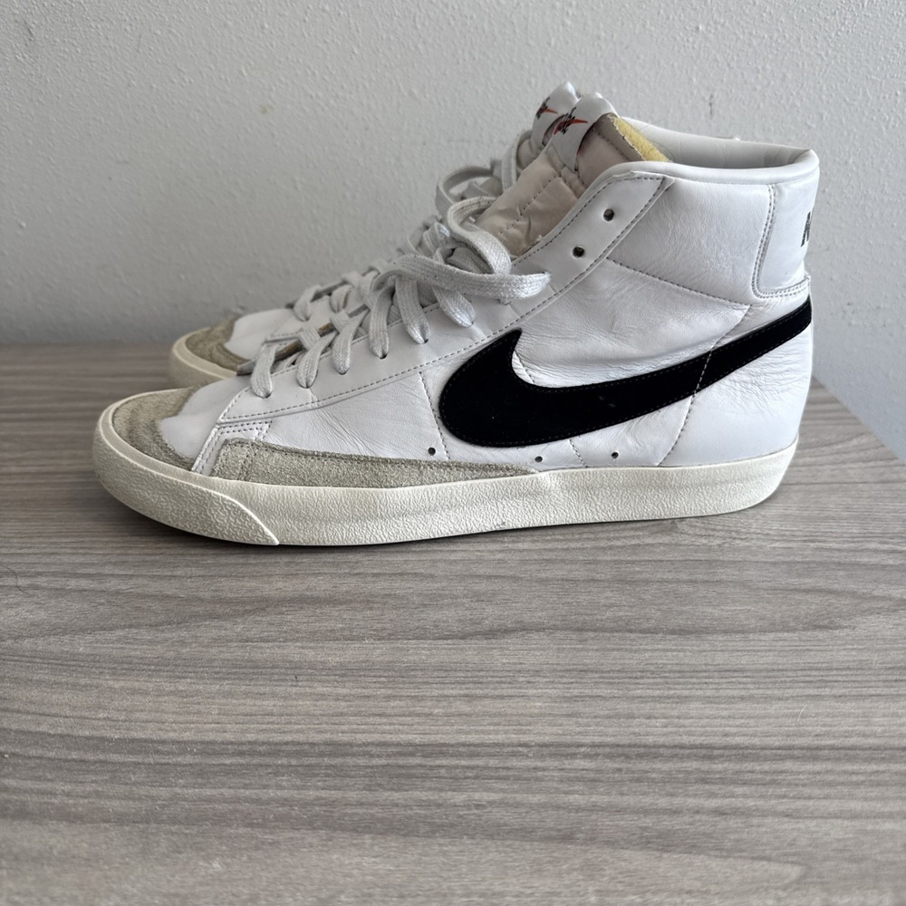 Nike Blazer Mid White Black BQ6806-100 High Top 2019 Men's Size 12